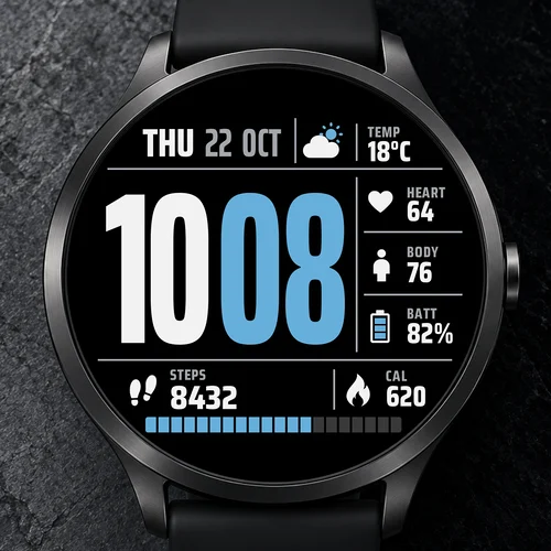 Meridian Split watchface