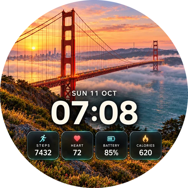 Golden Gate Horizon Zifferblatt