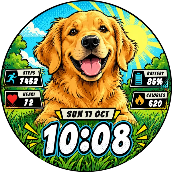 Golden Hero Zifferblatt