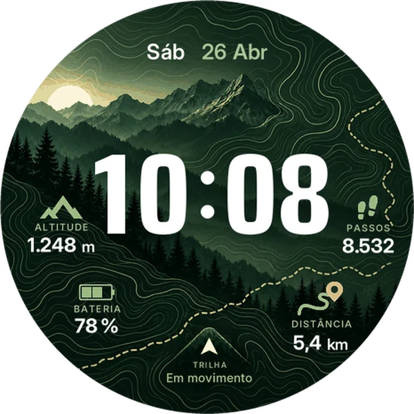 Trail Contour watchface